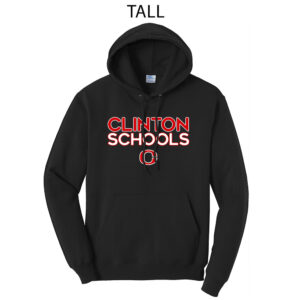 Clinton Tall Hooded Sweatshirt-Black