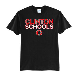 Clinton Unisex Short Sleeve Tee-Black