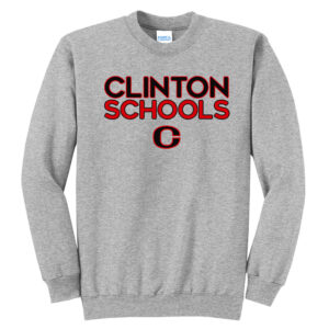 Clinton Unisex Fleece Crewneck Sweatshirt-Athletic Heather