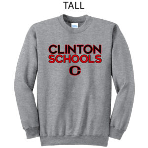 Clinton Tall Fleece Crewneck Sweatshirt-Athletic Heather