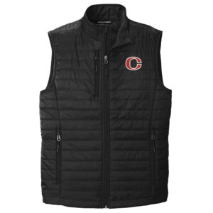 Clinton Men Port Authority Packable Puffy Vest-Black