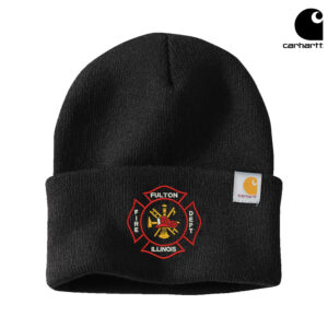 Fulton Fire Carhartt Acrylic Watch Cap 2.0 beanie stocking cap with cuff-Black