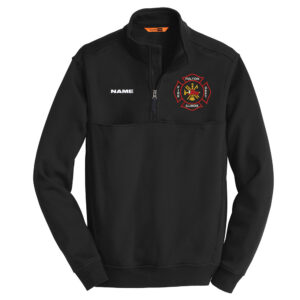 Fulton Fire CornerStone Adult 1/2-Zip Job Shirt-Black