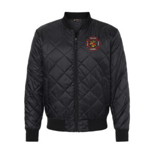 Fulton Fire Weatherproof Heatlast Quilted Packable Bomber Men-Black