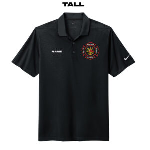 Fulton Fire Nike Dri-FIT TALL Micro Pique 2.0 Polo Men-Black