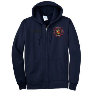 Fulton Fire Unisex Ultimate Full-Zip Hooded Sweatshirt-Navy