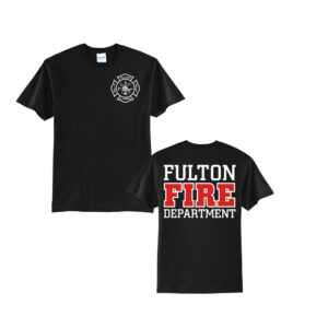 Fulton Fire Unisex Short Sleeve Tee-Black