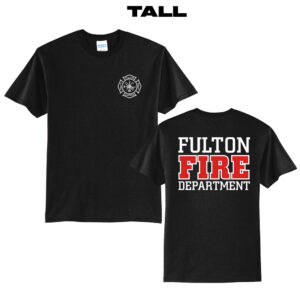 Fulton Fire Tall Short Sleeve Tee-Black