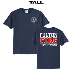 Fulton Fire Tall Short Sleeve Tee-Navy