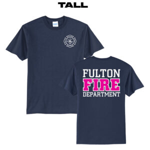 Fulton Fire Tall Short Sleeve Tee-Navy