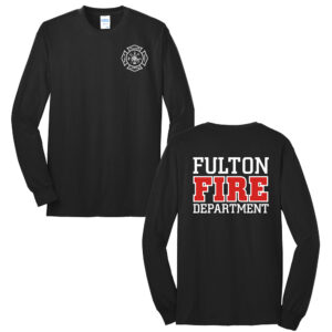 Fulton Fire Unisex Long Sleeve Tee-Black