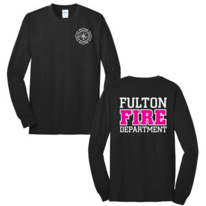 Fulton Fire Unisex Long Sleeve Tee-Black