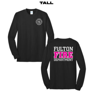 Fulton Fire Tall Long Sleeve Tee-Black