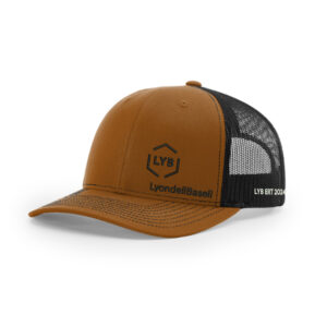 LYB ERT Richardson Pro Crown Mesh Back Adjustable Split Cap-Carmel/Black