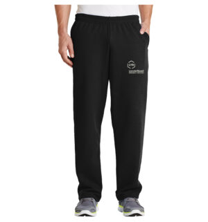 LYB ERT Men Open Bottom Classic Sweatpant-Black