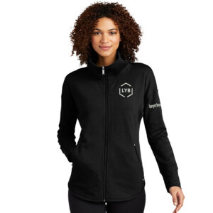 LYB ERT OGIO Ladie’s Luuma Full-Zip Fleece jacket-Blacktop