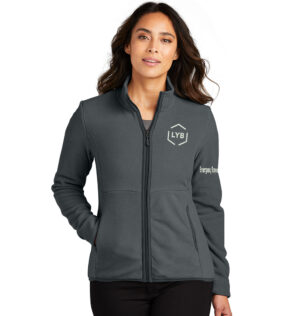 LYB ERT Port Authority Ladies Connection Fleece Jacket-Charcoal