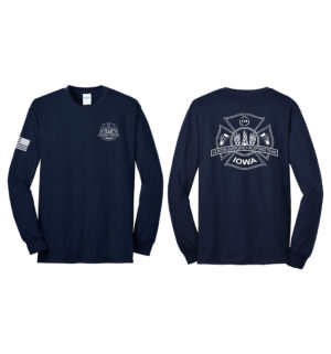 LYB ERT Unisex Basic Long Sleeve Tee-Navy