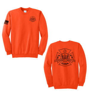 LYB ERT Unisex Basic Crewneck Sweatshirt-Saftey Orange