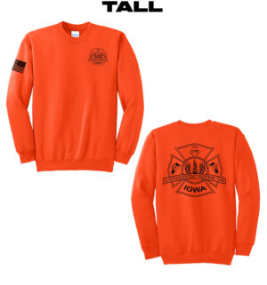 LYB ERT TALL Unisex Basic Crewneck Sweatshirt-Safety Orange