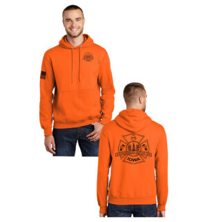 LYB ERT Unisex Basic Hooded Sweatshirt-Safety Orange