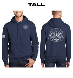 LYB ERT TALL Unisex Basic Hooded Sweatshirt-Navy