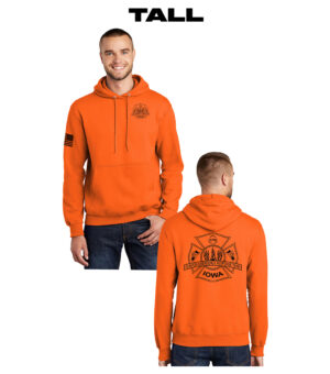 LYB ERT TALL Unisex Basic Hooded Sweatshirt-Safety Orange