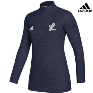 Legacy Baseball Adidas Ladies Game Mode long sleeve performance 1/4 zip  pullover – Navy Melange