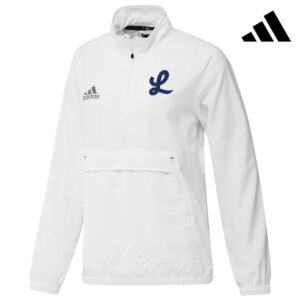 Legacy Baseball Adidas Women’s STADIUM woven longsleeve 1/4 zip-white