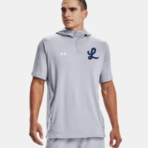 Legacy Baseball Under Armour Men’s UA Command Short Sleeve Hoodie-Mod Grey