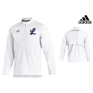 Legacy Baseball Adidas Team Sideline 21 long sleeve 1/4 zip pullover – white