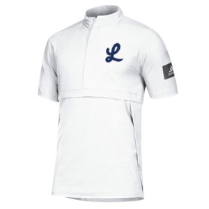 Legacy Baseball Adidas Game Mode Short Sleeve Sleeve 1/4 zip pullover – White