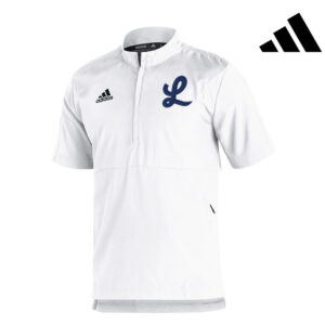 Legacy Baseball Adidas Sideline Short woven Sleeve 1/4 zip pullover – WHITE