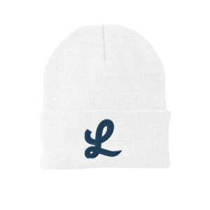 Legacy Baseball Port and Company Knit Cap with cuff-White