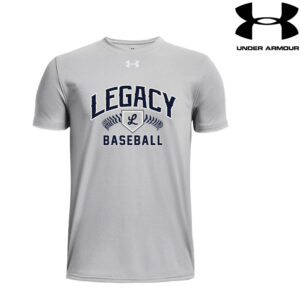 Legacy Baseball Under Armour short sleeve Men’s Team Tech Tee-Mod Grey