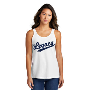 Legacy Baseball Ladies Beach Wash Garment-Dyed Tank-White