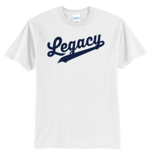 Legacy Baseball Unisex Basic Short Sleeve Tee-White