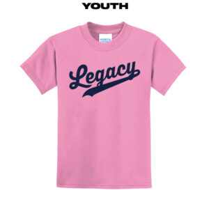 Legacy Baseball Youth Short Sleeve Tee-Candy Pink