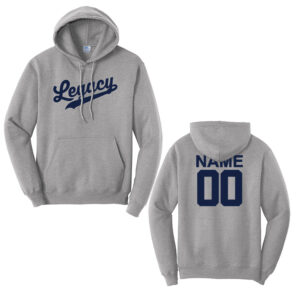 Legacy Baseball Unisex Fleece Hooded Sweatshirt-Athletic Heather