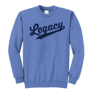 Legacy Baseball Unisex Fleece Crewneck Sweatshirt-Carolina Blue