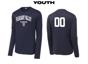 PV Force BB Sport-Tek YOUTH Posi-UV Pro Long Sleeve Tee -Navy