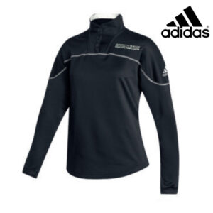 UD Criminal Justice Adidas Women’s Stadium 1/4 snap pullover – Black