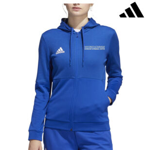 UD Criminal Justice Adidas TEAM ISSUE Women’s Full zip Hooded fleece -Royal