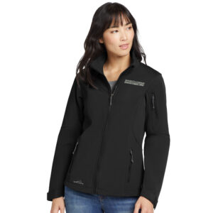 UD Criminal Justice Eddie Bauer Ladies Soft Shell Jacket -Black