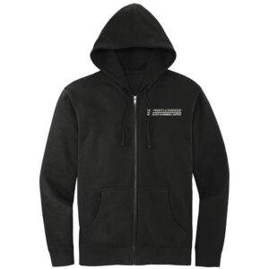 UD Criminal Justice District Unisex V.I.T. Fleece Full-Zip Hoodie-Black