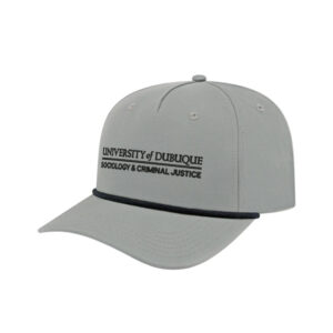 UD Criminal Justice Athletic Rope Cap-Grey/Black