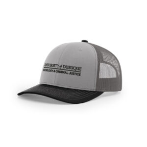 UD Criminal Justice Richardson Pro Crown Mesh Back Adjustable back cap Tri Color-Grey/Charcoal/ Black