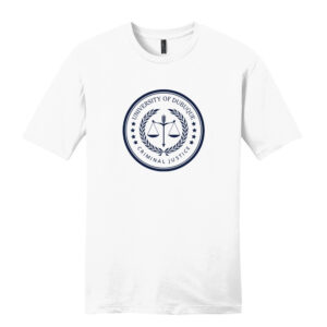 UD Criminal Justice Unisex Premium Short Sleeve Tee-White