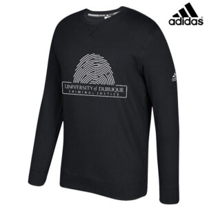 UD Criminal Justice Adidas Fleece Unisex Crewneck Sweatshirt- BLACK