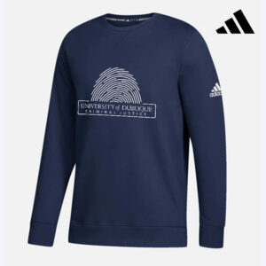 UD Criminal Justice Adidas Fleece Unisex Crewneck Sweatshirt- NAVY